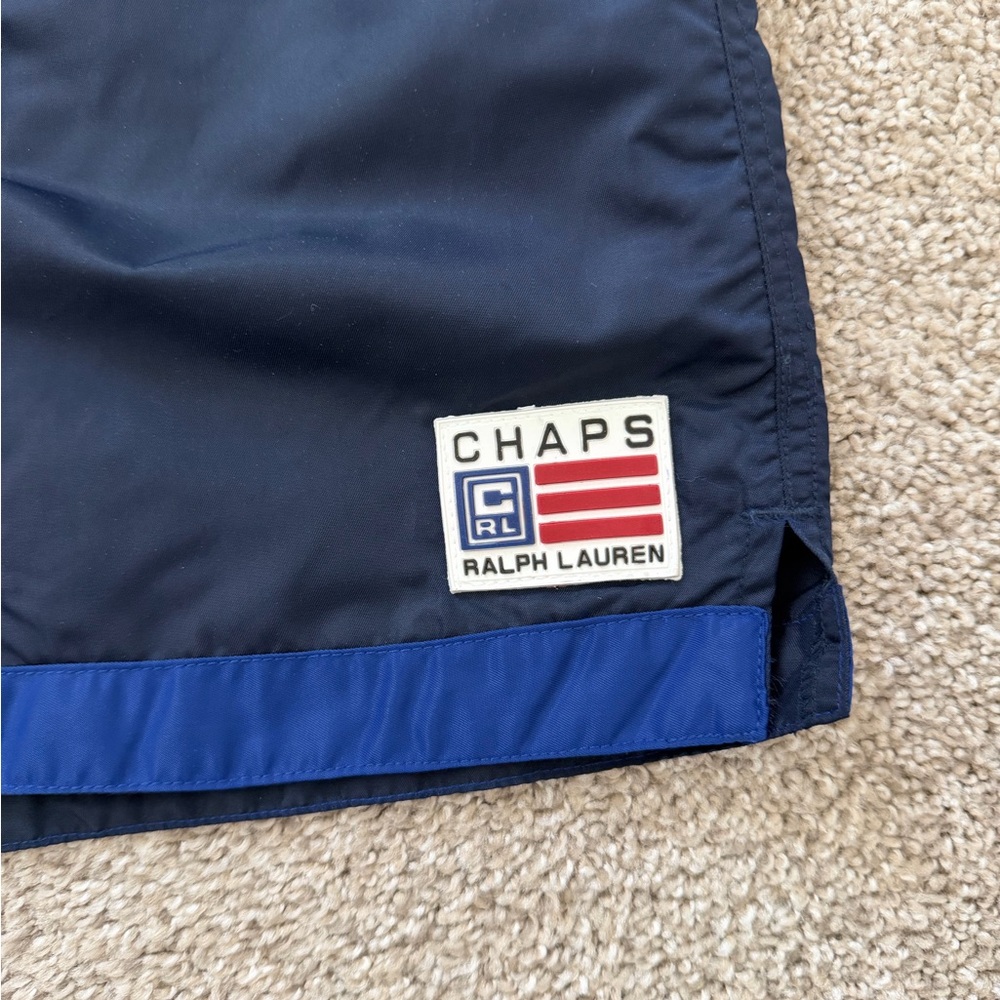 Chaps Ralph Lauren Navy Swim Trunks XL Mesh Lined Beach Shorts - Picture 2 of 12